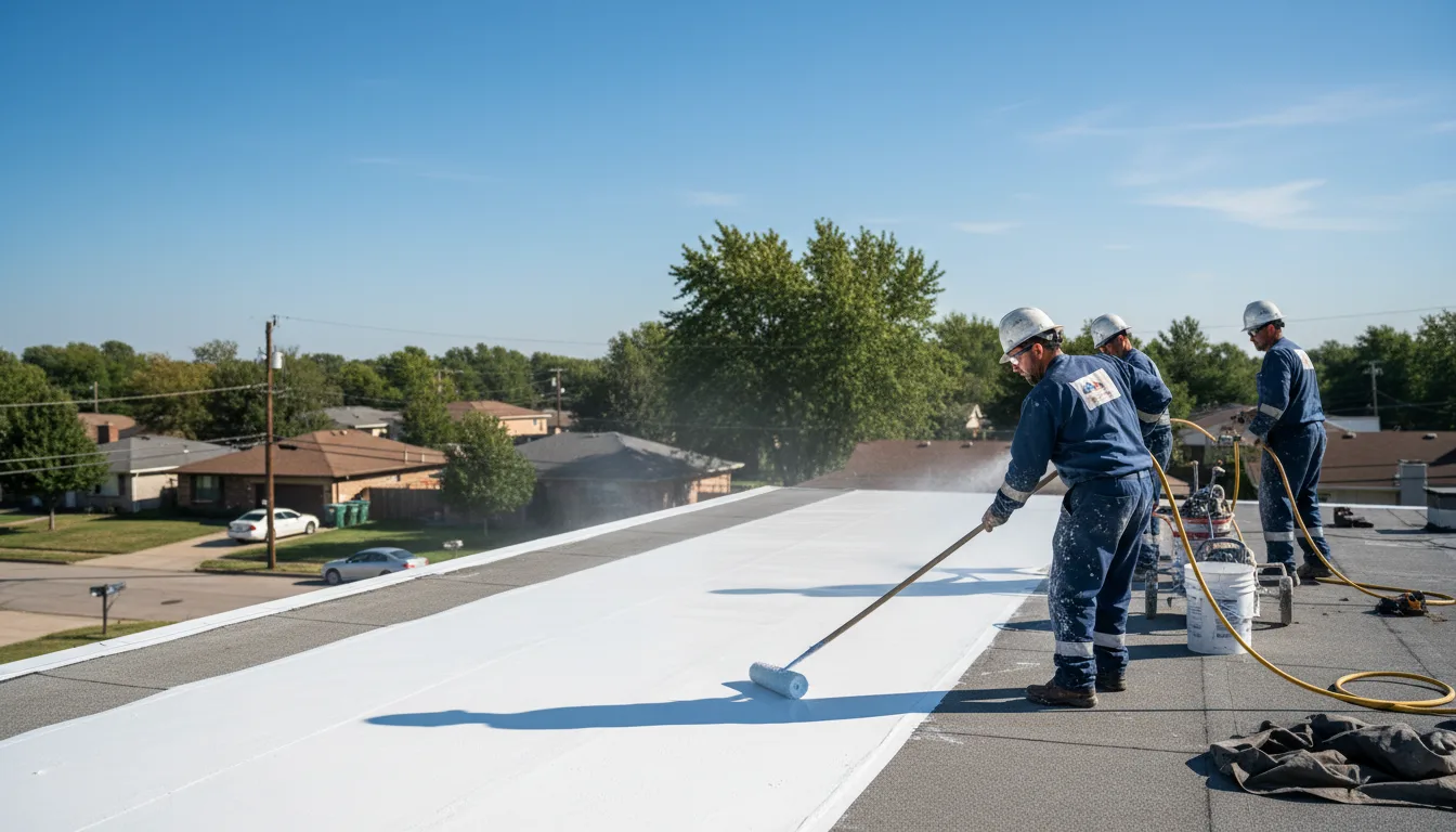 Commercial roof coating in Mansfield, MO near me